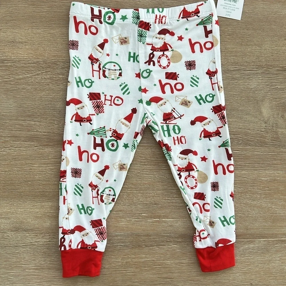 🎄Little Me Baby Boy Bamboo Christmas Ski Pajama Set 12 months